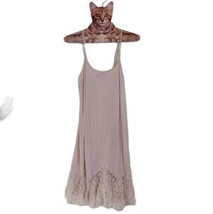 Origami lace bottom layering slip dress extender